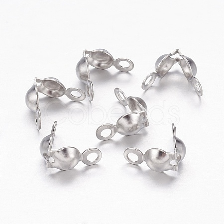 Tarnish Resistant 304 Stainless Steel Bead Tips LS-X-STAS-E129-05P-1