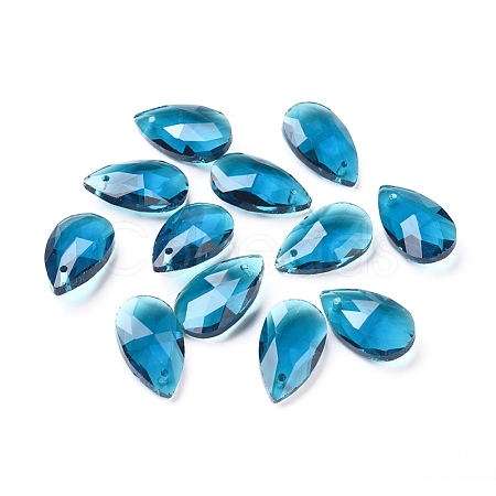 Faceted Glass Pendants X-GLAA-F069-L-A23-1
