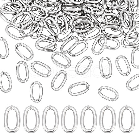 100Pcs 304 Stainless Steel Open Jump Rings STAS-PH0004-41-1