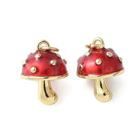 Brass Enamel Pendants X-KK-A252-13C-G-1