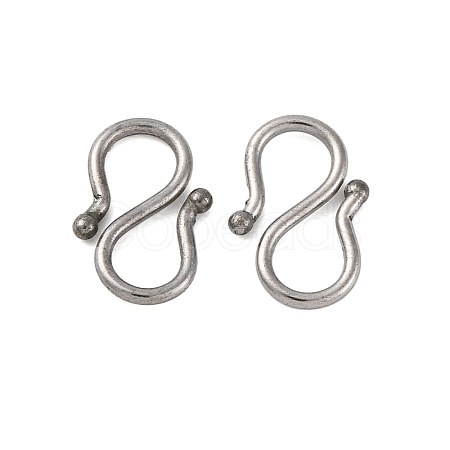 Non-Tarnish 304 Stainless Steel S-Hook Clasps STAS-R157-03P-1