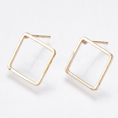 Brass Stud Earring Findings KK-T037-07KC-NF-1