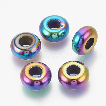 Electroplated Non-magnetic Synthetic Hematite Beads X-G-T094-10A-1