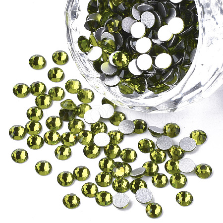 Glass Rhinestone Flat Back Cabochons RGLA-S002-04SS-14-1