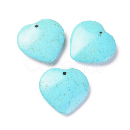 Synthetic Turquoise Pendants TURQ-L031-021-1