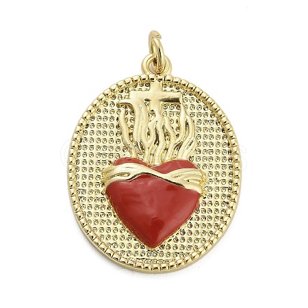 Brass Enamel Pendants KK-H527-01C-G01-1