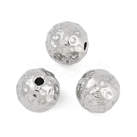 Anti-Tarnish Textured 316 Surgical Stainless Steel Beads STAS-M106-01F-P-1