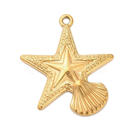 304 Stainless Steel Pendants STAS-P417-04A-G-1