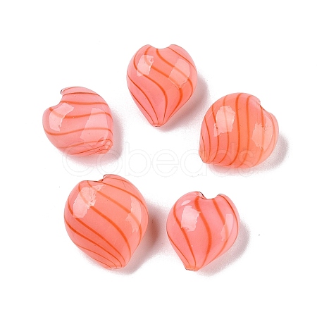 Transparent Handmade Blown Glass Globe Beads GLAA-T012-42A-1