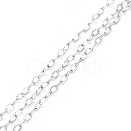 Tarnish Resistant 304 Stainless Steel Cable Chains CHS-C002-03P-1