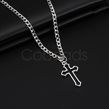 Alloy Pendant 201 Stainless Steel Chain Necklaces for Men FS-WG1D596-08-1