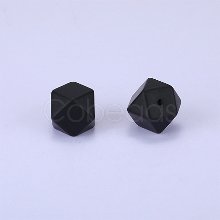 Hexagonal Silicone Focal Beads SI-JX0020A-27-1