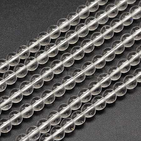 Synthetic Quartz Round Bead Strands PIEG-J002-16-4mm-1