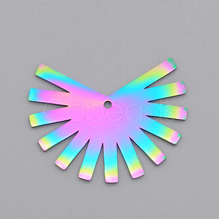 Ion Plating(IP) 201 Stainless Steel Pendants STAS-N090-LA572-1