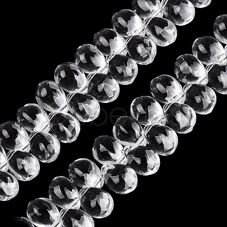 Transparent Glass Beads Strands X-GL-N005-02A-A01-1