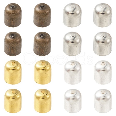 100Pcs 4 Colors Iron Cord Ends IFIN-YW0003-24-1