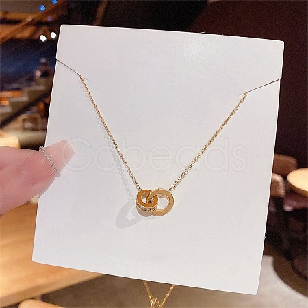 Stainless Steel Cable Chain Necklaces FS-WG30730-35-1