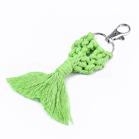 Polycotton(Polyester Cotton) Tassel Big Pendants Decorations FIND-T035-06E-RS-1