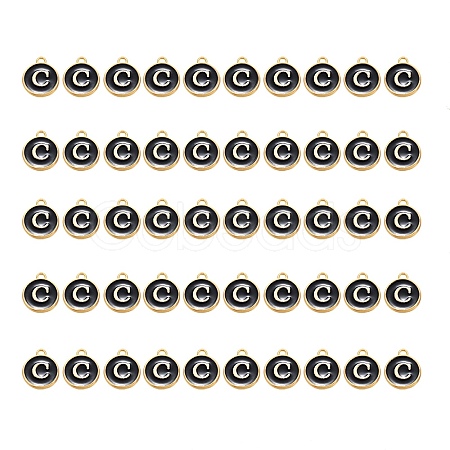 Golden Plated Alloy Charms ENAM-SZ0001-25B-C-1