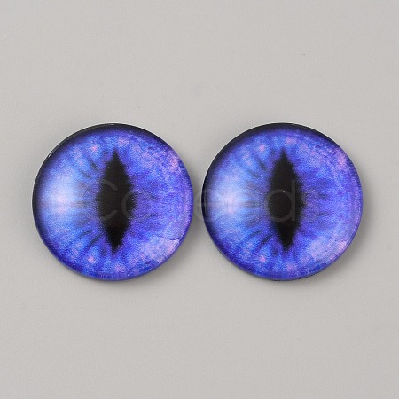 Luminous Self Adhesive Glass Eyes Cabochons DIY-WH0304-941C-30-1