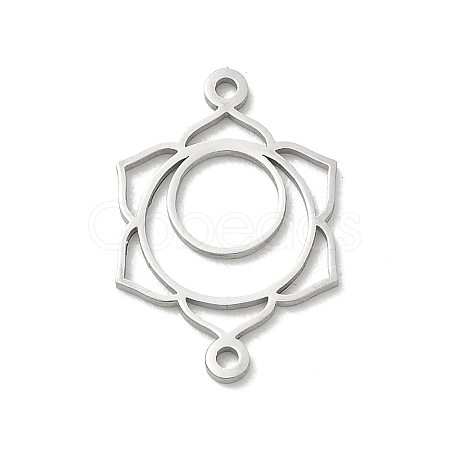 Chakra 304 Stainless Steel Connector Charms SA-CBA28C1-01C-P-1