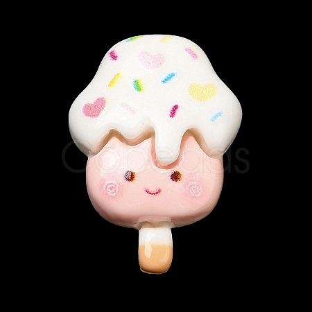 Cartoon Opaque Resin Cabochons RESI-I055-03C-1