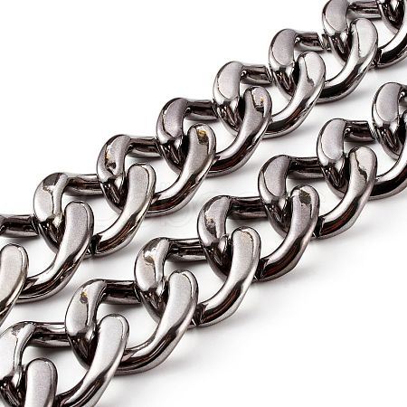 UV Plating ABS Plastic Curb Chains AJEW-JB00965-04-1