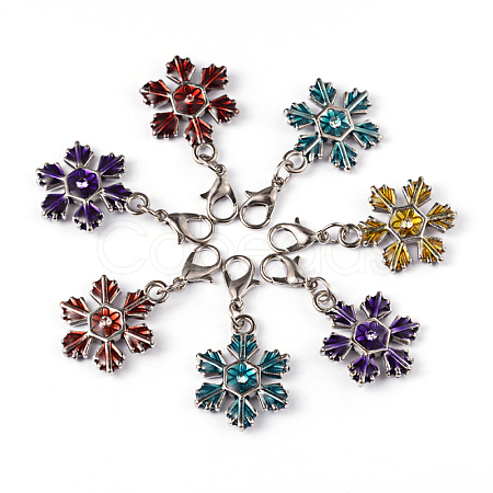 Zinc Alloy Enamel Pendants ENAM-H169-M-1