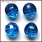 K9 Glass, Imitation Austrian Crystal Beads, Grade AAA, Faceted, Round, Dodger Blue, 6mm, Hole: 0.7~0.9mm