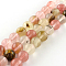 Tigerskin Glass Round Bead Strands, 6mm, Hole: 1mm, about 62pcs/strand, 15.7 inch