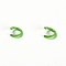 Baking Painted Metal Open Jump Rings, Lime Green, 8x1.2mm, Inner Diameter: 5.6mm, about 100pcs/bag