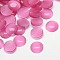 Cat Eye Cabochons, Half Round, Hot Pink, 16x3mm