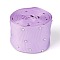 Polyester Grosgrain Ribbon, with Single Face Crystal Rhinestone, for Crafts Gift Wrapping, Party Decoration, Lilac, 2 inch(52mm), 5 yards/roll(4.57m/roll)