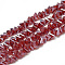 Electroplate Glass Beads Strands, Faceted Triangle, FireBrick, 6x5x4mm, Hole: 1.2mm, about 100pcs/strand, 12.99 inch