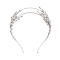 Fashionable Iron Hair Band Findings, Platinum, 53.5~54x5~8mm, Inner Diameter: 116~119mm