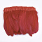 Goose Feather Fringe Trimming, Costume Accessories, Dyed, Red, 145~195mm, about 2m/bag