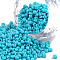 Baking Paint Glass Seed Beads, Dark Turquoise, 8/0, 3mm, Hole: 1mm, about 10000pcs/bag