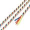 Cotton Cord, Braided Rope, with Paper Reel, for Wall Hanging, Crafts, Gift Wrapping, Colorful, 1.5mm, about 21.87 Yards(20m)/Roll