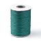 Korean Waxed Polyester Cord, Teal, 1mm, about 85yards/roll