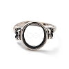 Adjustable 925 Sterling Silver Ring Components STER-C011-08AS-2