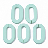 Opaque Spray Painted Acrylic Linking Rings X-OACR-N009-002A-A04-1