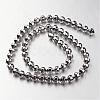 Electroplate Non-magnetic Synthetic Hematite Bead Strands G-F300-31A-01-2