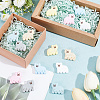 14Pcs 7 Colors Bear Food Grade Eco-Friendly Silicone Beads SIL-GO0001-09-4
