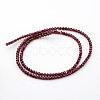 Natural Garnet Beads Strands X-G-K127-01F-3mm-2