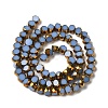 Electroplate Glass Beads Strands X-EGLA-P061-01A-08-2