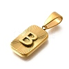 304 Stainless Steel Pendants STAS-S161-01B-G-2