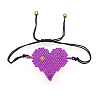 Miyuki Seed Braided Bead Bracelet BJEW-A121-31A-2