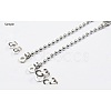 Tarnish Resistant 304 Stainless Steel Ball Chain Connectors X-STAS-R089-04-2