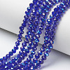 Electroplate Glass Beads Strands EGLA-A034-T6mm-I07-1