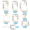 DIY Dangle Earring Making Kits DIY-UN0005-70-3